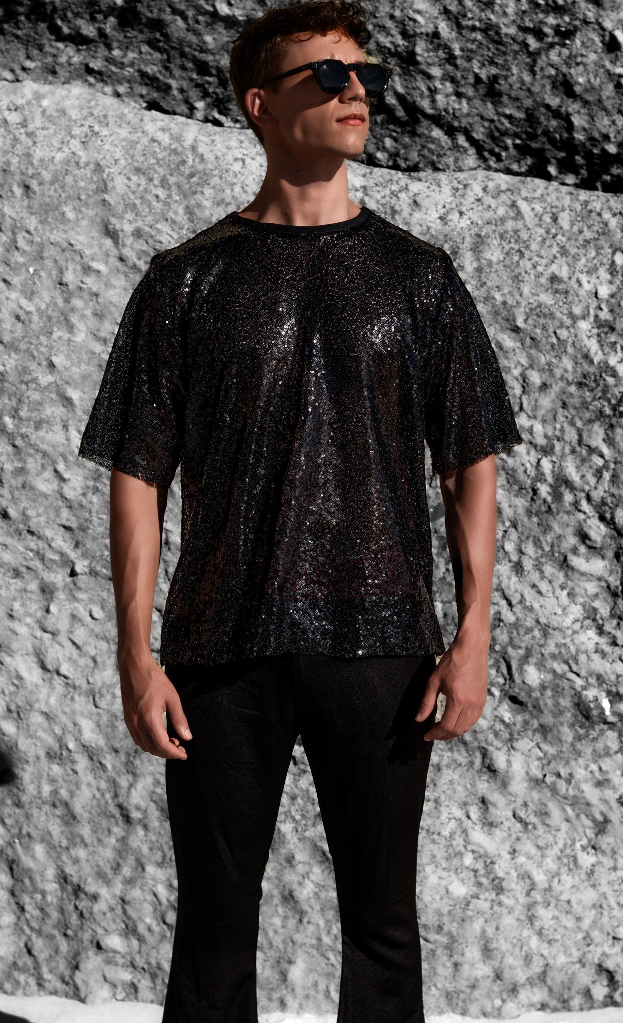 Oversized Sequin T