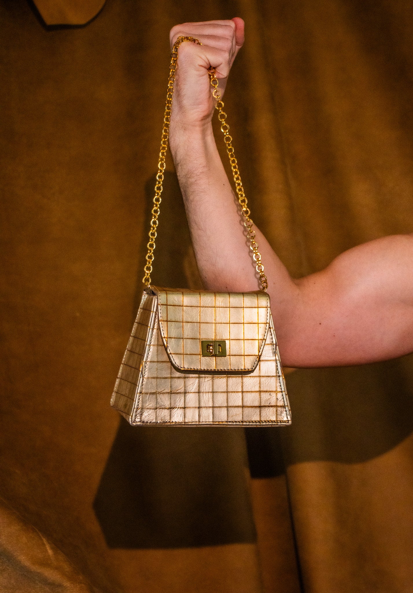 Gold Geo Purse