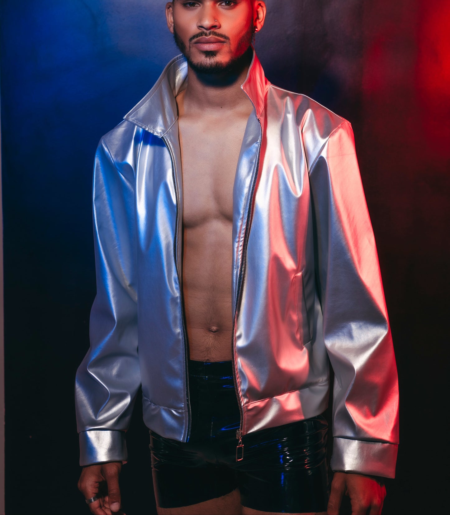 Silver Bomber Jacket