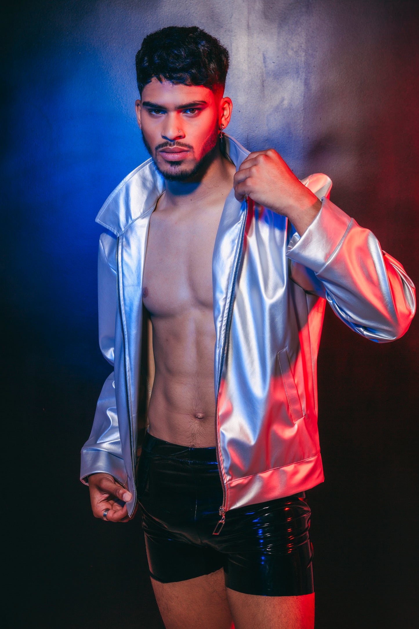 Silver Bomber Jacket