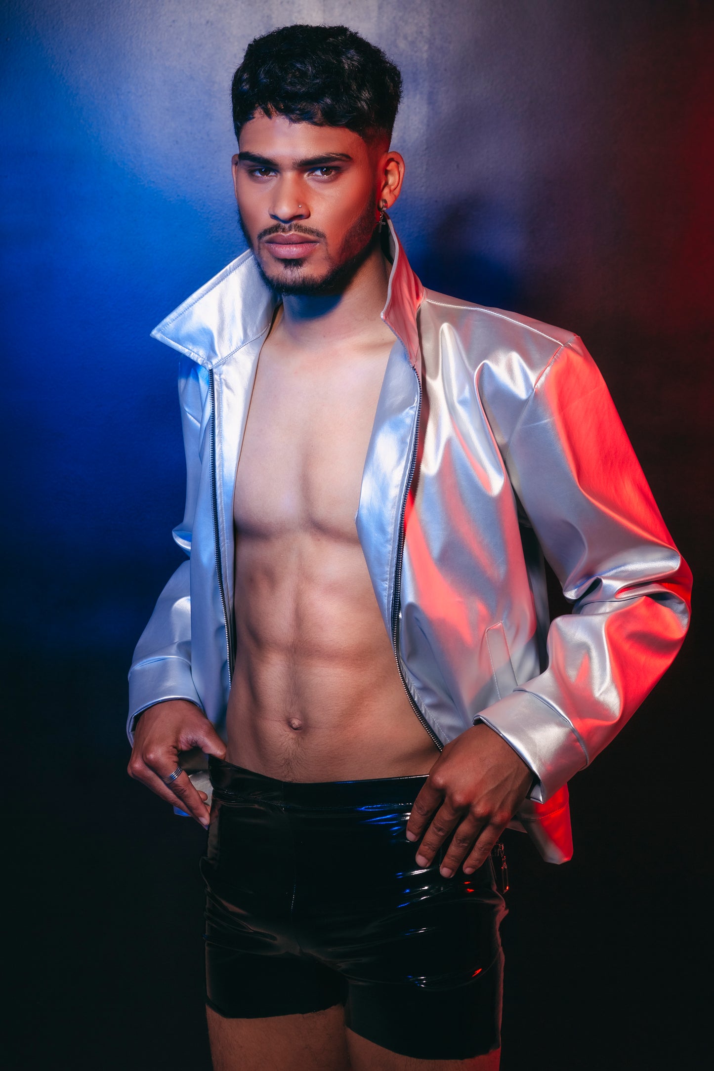 Silver Bomber Jacket