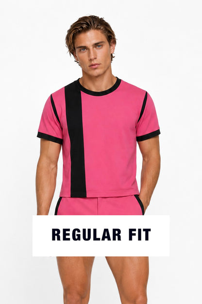 Pink Geo Knit