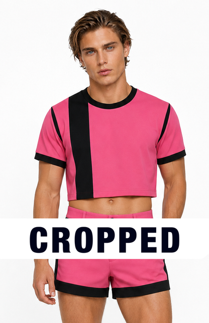 Pink Geo Knit
